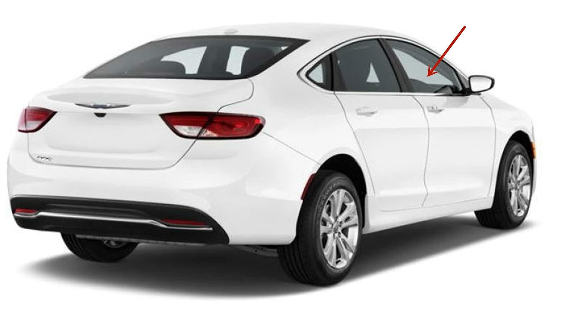Passenger Right Side Front Door Window Door Glass Compatible with Chrysler 200 4 Door Sedan 2015-2018 Models