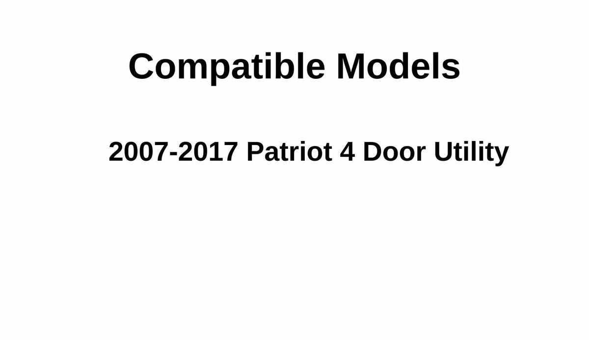 Passenger Right Side Rear Quarter Glass Quarter Window Compatible with Jeep Patriot 2007-2017 Models