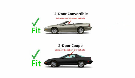 Driver Left Side Door Window Door Glass Compatible with Chevrolet Camaro/Pontiac Firebird 2 Door Coupe/Convertible 1993-2002 Models