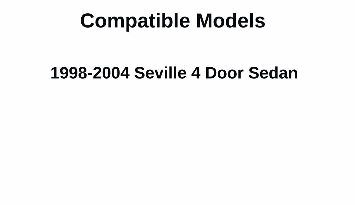 Driver Left Side Front Door Window Glass Compatible with Cadillac Seville 4 Door Sedan 1998-2004 Models