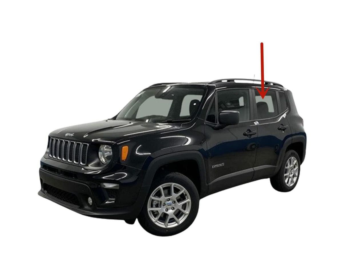 Driver Left Side Rear Door Window Door Glass Compatible with Jeep Renegade 2015-2023 Models