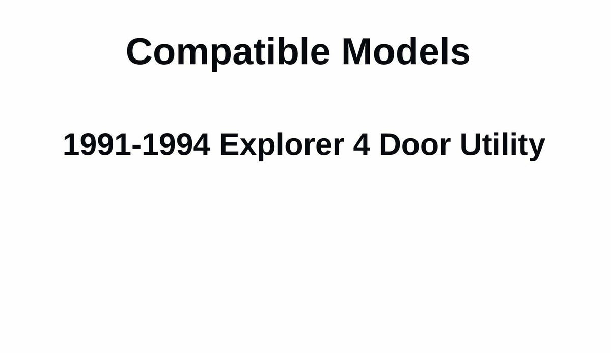 Passenger Right Side Front Door Window Door Glass Compatible with Ford Explorer 4 Door Utility 1991-1994 Models