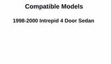 Passenger Right Side Rear Door Window Door Glass Compatible with Dodge Intrepid 4 Door Sedan 1998-2000 Models