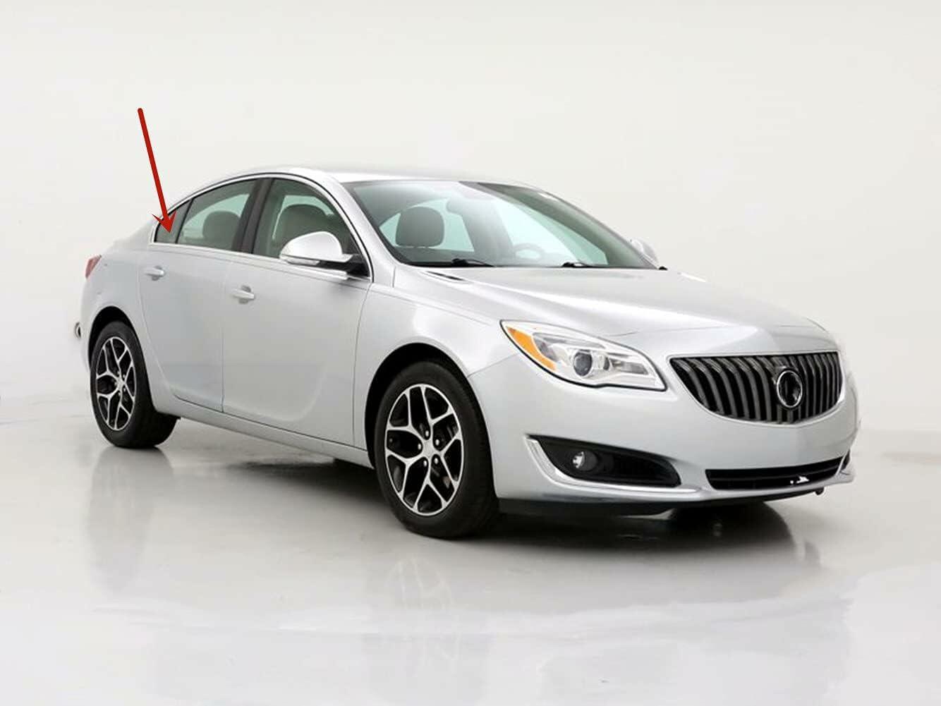 Passenger Right Side Rear Vent Window Vent Glass Compatible with Buick Regal 4 Door Sedan 2011-2017 Models