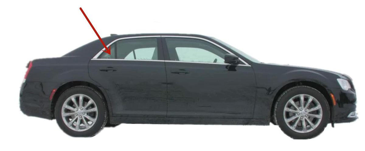 OE Passenger Right Side Rear Vent Window Vent Glass Compatible with Chrysler 300 2011-2023 Models