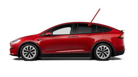 Privacy Driver Left Side Rear Door Window Door Glass Compatible with Tesla Model X 2016-2025 Models
