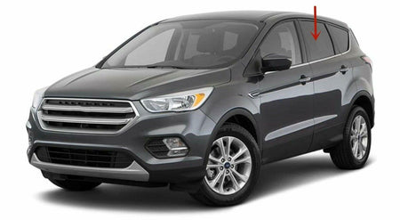 Driver Left Side Rear Door Window Door Glass Compatible with Ford Escape 2013-2019 Models