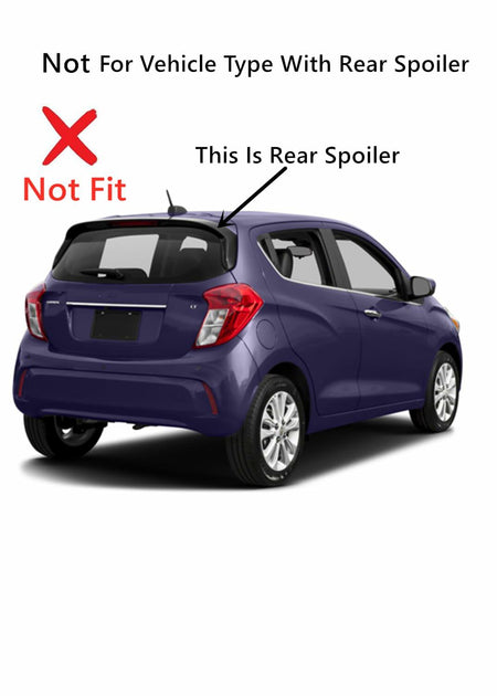 Without Spoiler Style Heated Back Window Back Glass Compatible with Chevrolet Spark 2016-2023 Models