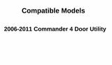 Driver Left Side Front Door Window Door Glass Compatible with Jeep Commander 2006-2011 Models
