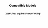 Passenger Right Side Rear Door Window Door Glass Compatible with Chevrolet Equinox 2010-2017 Models