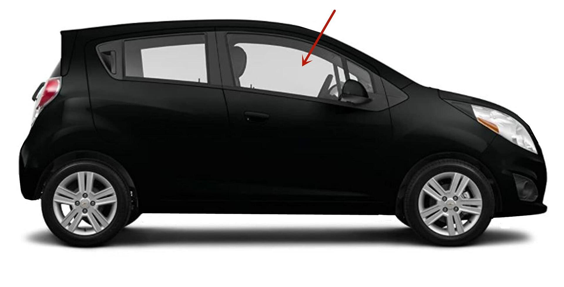 Passenger Right Side Front Door Window Door Glass Compatible with Chevrolet Spark 2016-2023 Models (Not For Spark Classic Mexico Models)