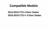 Laminated Passenger Right Side Rear Door Window Door Glass Compatible with Cadillac CTS / CTS-V 4-Door Sedan 2014-2019 Models