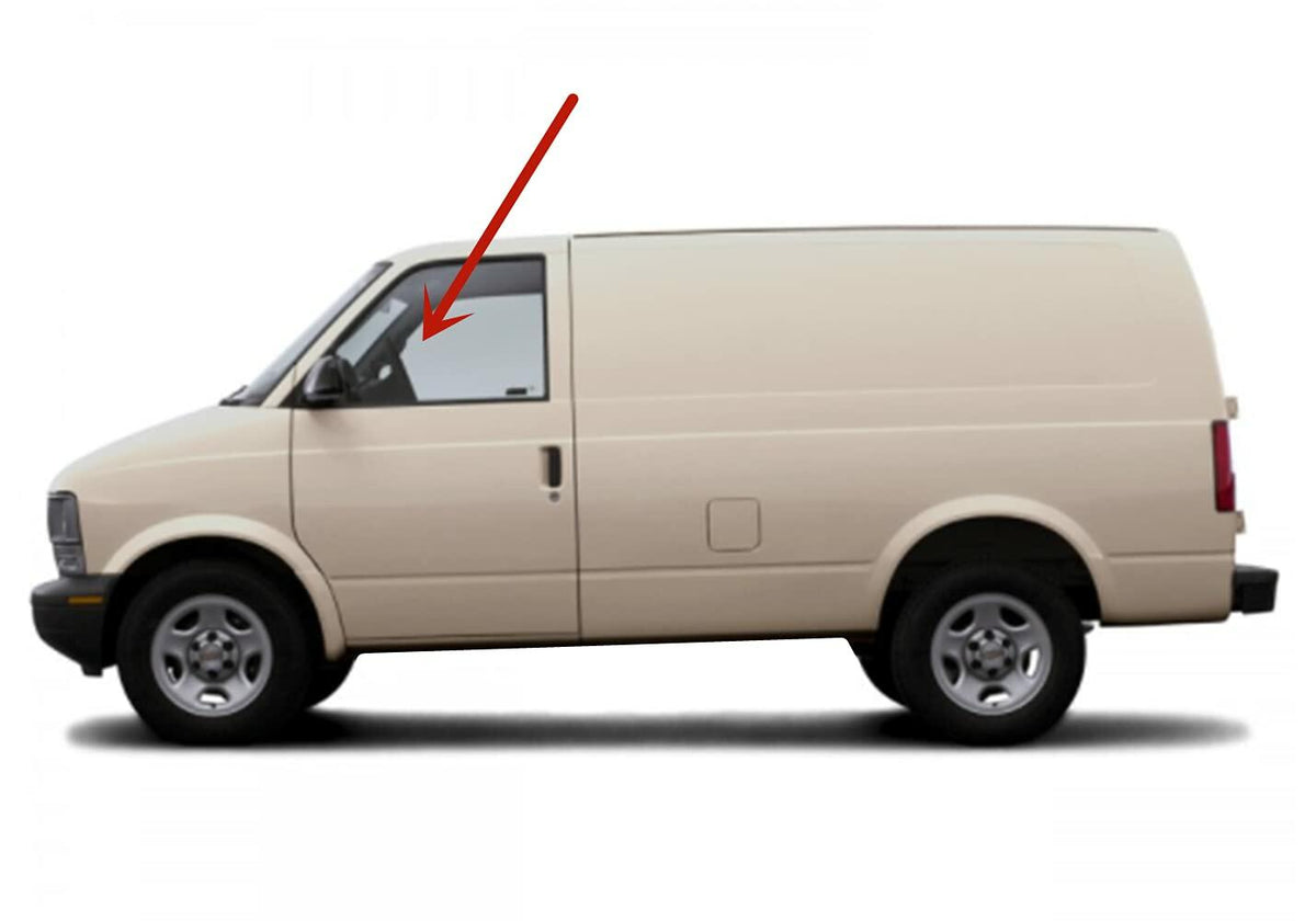 Driver Left Side Front Door Window Door Glass Compatible with Chevrolet Astro/GMC Safari 1985-2005 Models