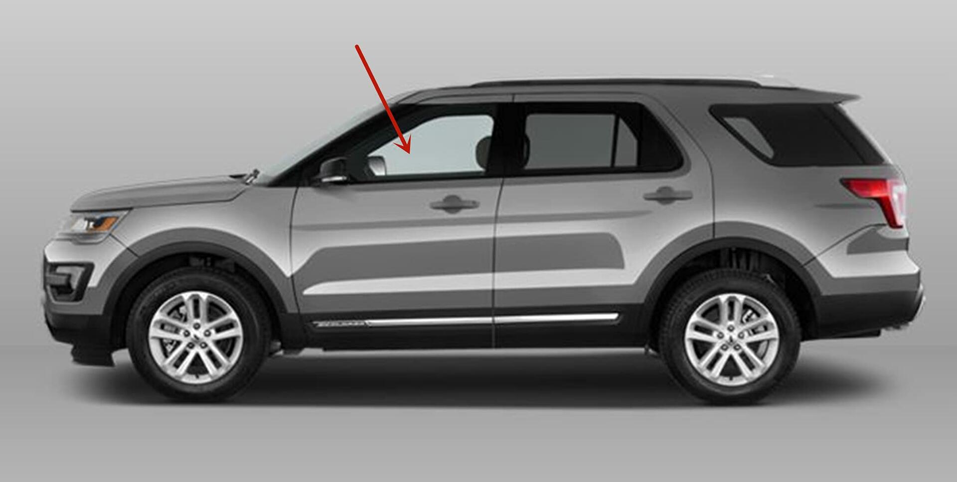 Tempered Driver Left Side Front Door Glass Door Window Compatible with Ford Explorer 2011-2019 Models