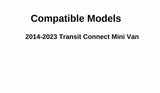 W/O Wiper Hole Style Back Window Back Glass Compatible with Ford Transit Connect 2014-2023 Models