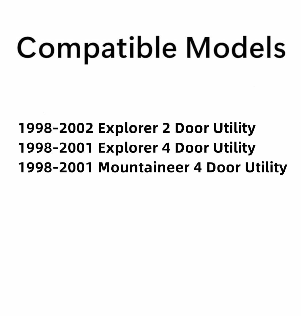 Heated Back Tailgate Window Back Glass Compatible with Ford Explorer 1998-2001 4 Door Models/ Explorer 1998-2002 2 Door Models