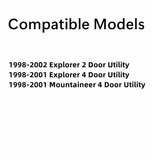 Heated Back Tailgate Window Back Glass Compatible with Ford Explorer 1998-2001 4 Door Models/ Explorer 1998-2002 2 Door Models