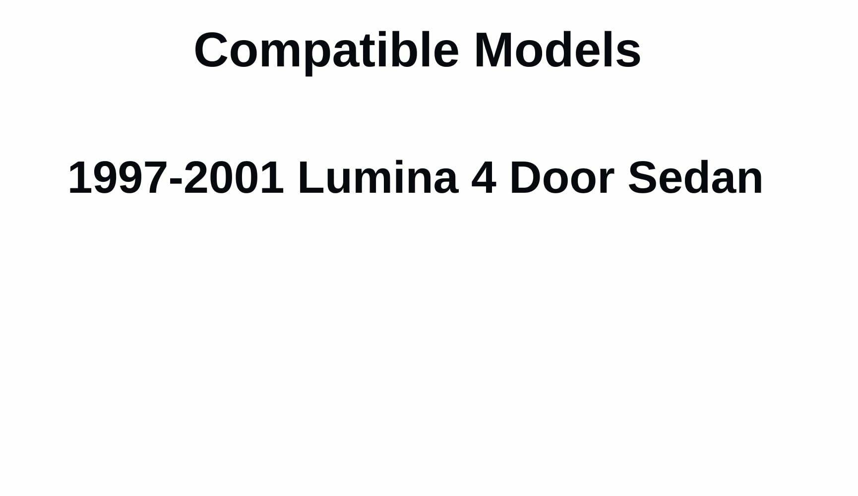 Heated Rear Back Window Back Glass Compatible with Chevrolet Lumina 1997-2001 Models