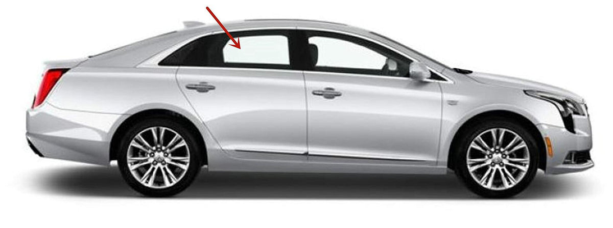 Passenger Right Side Rear Door Window Door Glass Compatible with Cadillac XTS 2013-2019 Models