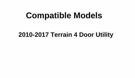 Driver Left Side Rear Door Window Door Glass Compatible with GMC Terrain 2010-2017 Models