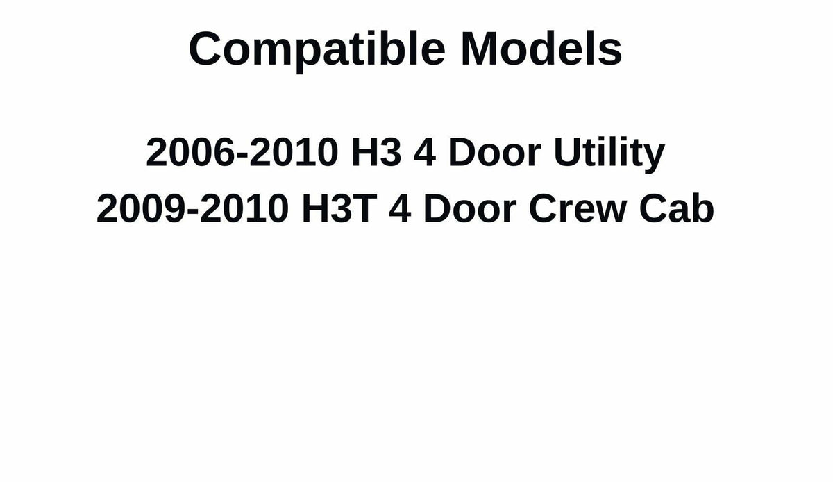 Passenger Right Side Front Door Window Door Glass Compatible with Hummer H3 / H3T 2006-2010 Models