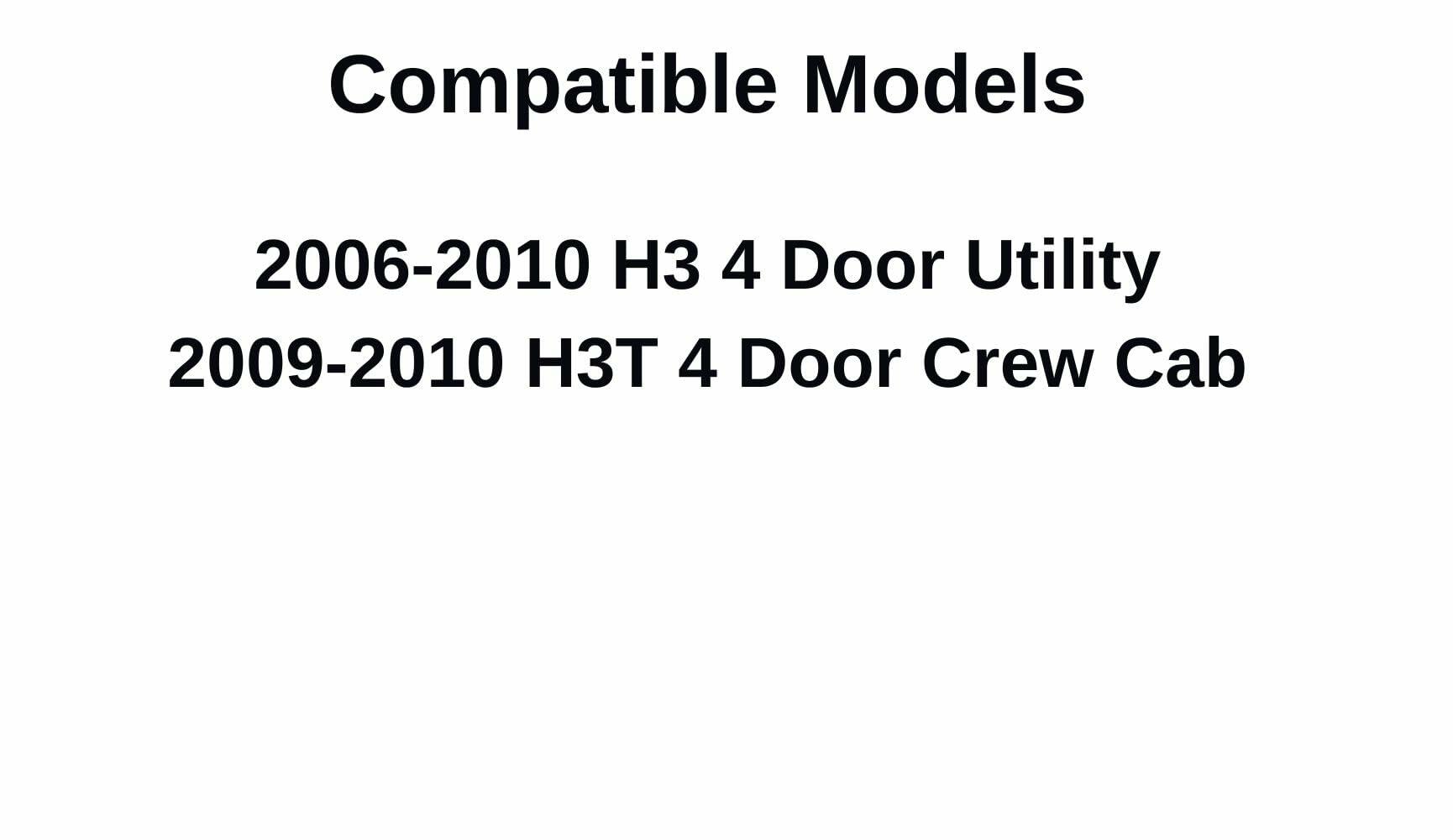Passenger Right Side Front Door Window Door Glass Compatible with Hummer H3 / H3T 2006-2010 Models
