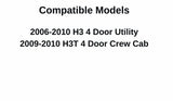 Passenger Right Side Front Door Window Door Glass Compatible with Hummer H3 / H3T 2006-2010 Models
