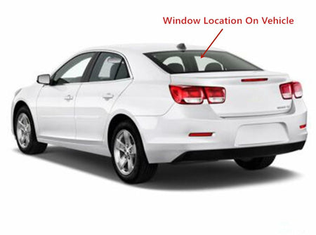 Heated Back Window Back Glass Compatible with Chevrolet Malibu 2013-2015/Malibu Limited 2016 4 Door Sedan Models