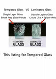 Tempered Driver Left Side Front Door Window Door Glass Compatible with Ford Edge 2007-2014 Models/Lincoln MKX 2007-2015 Models