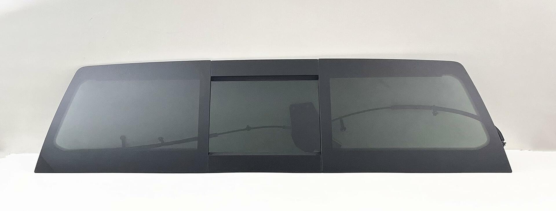 Power Back Slider Window Back Glass Compatible with Ram Pickup 1500 2019-2024 4 Door Models (Not For 1500-Classic)
