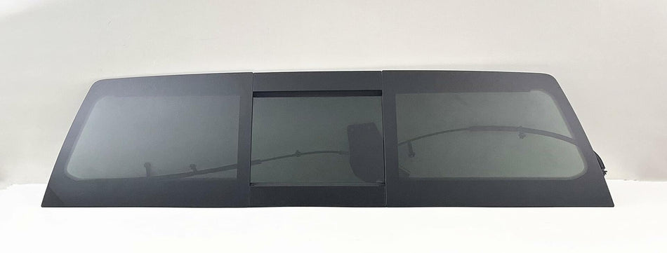 Power Back Slider Window Back Glass Compatible with Ram Pickup 1500 2019-2024 4 Door Models (Not For 1500-Classic)