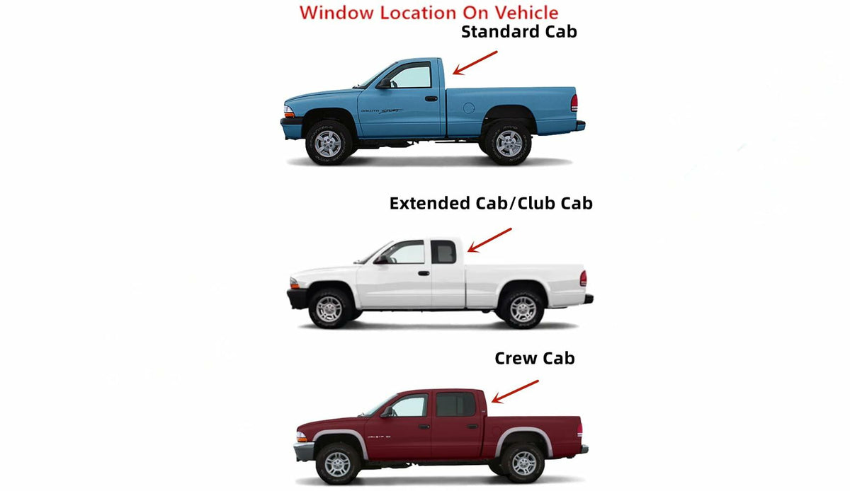 Stationary Heated Back Window Back Glass Compatible with Dodge Dakota Pickup 2000-2004 Models