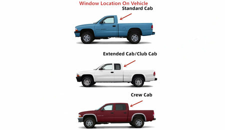 Stationary Heated Back Window Back Glass Compatible with Dodge Dakota Pickup 2000-2004 Models