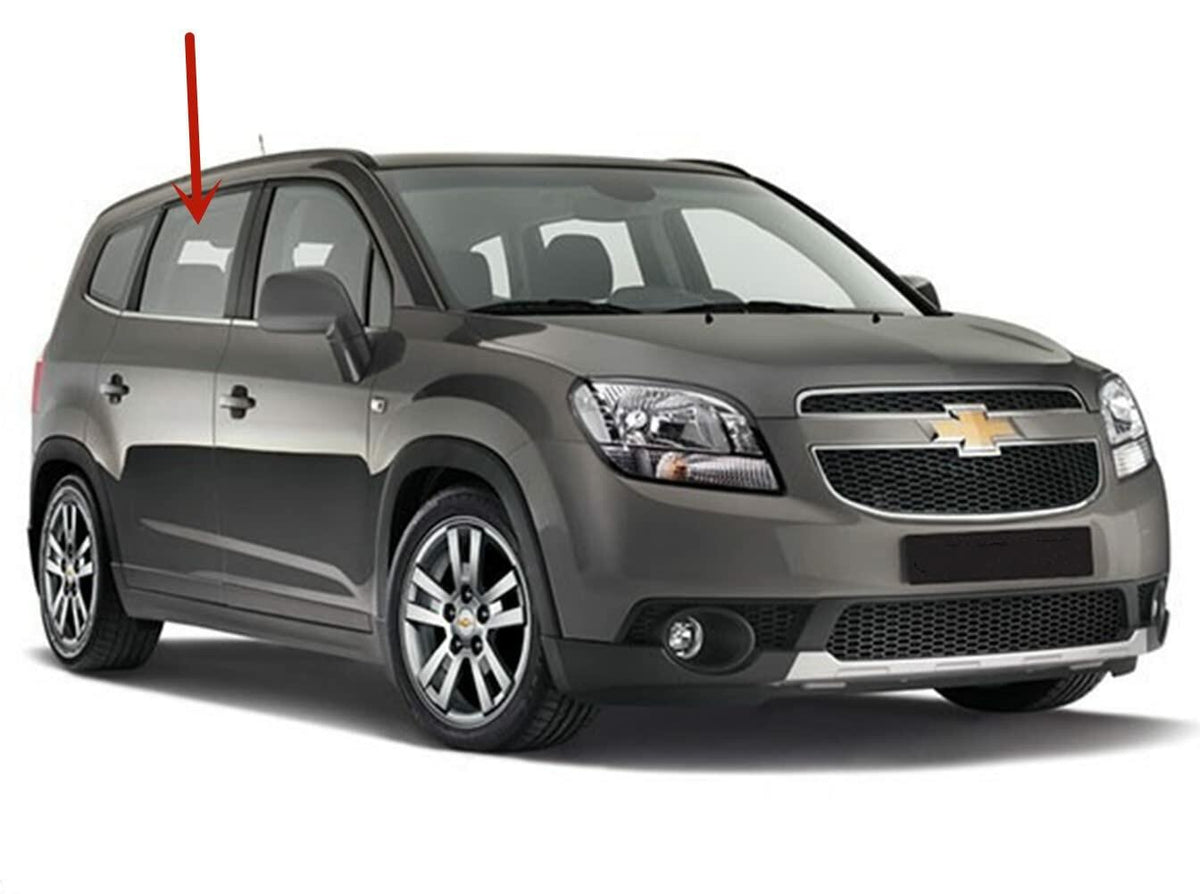 Tempered Passenger Right Side Rear Door Window Door Glass Compatible with Chevrolet Orlando 2012-2014 Models