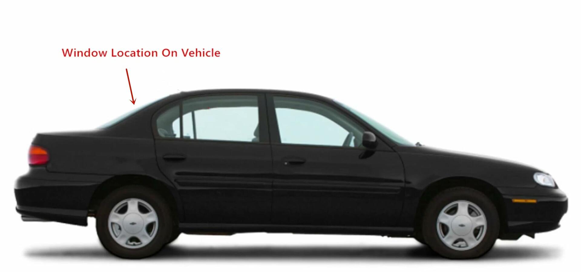Heated Back Window Back Glass Compatible with Chevrolet Malibu 1997-2003 Models / Classic 2004-2005 Models