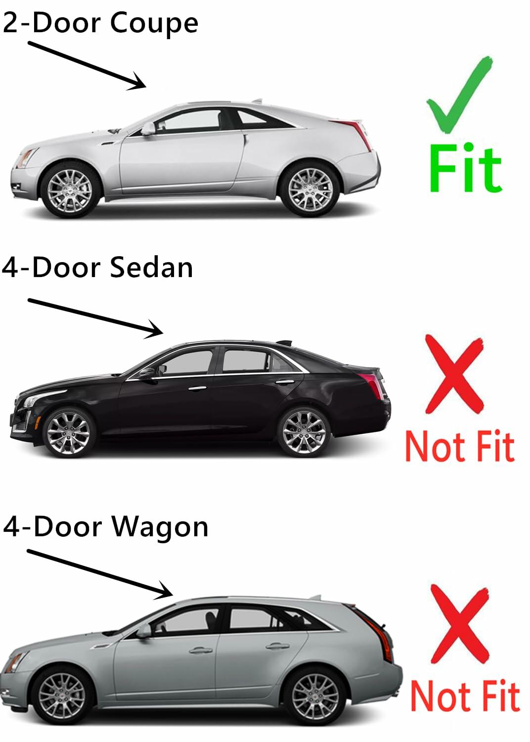 Driver Left Side Door Window Door Glass Compatible with Cadillac CTS / CTS-V 2-Door Coupe 2011-2015 Models
