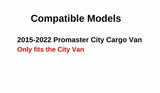 Back Window Back Glass Passenger Right Side Compatible with Ram Promaster City Cargo Van 2015-2022 Models