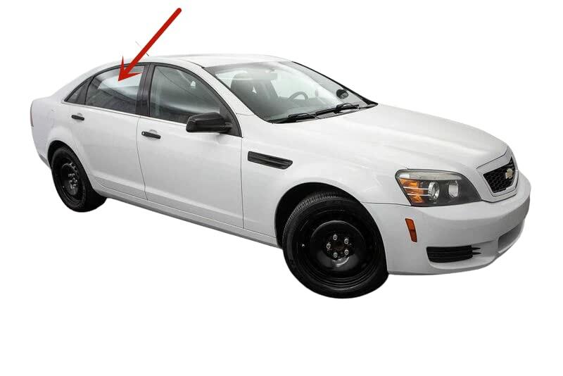Passenger Right Side Rear Door Window Door Glass Compatible with Chevrolet Caprice 2012-2016 Models