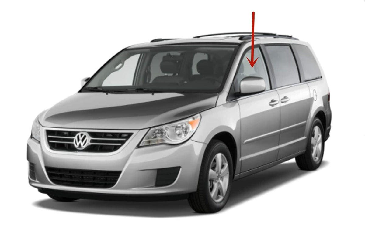 Driver Left Side Front Door Window Door Glass Compatible with Volkswagen Routan Mini Van 2009-2012 Models/Ram Tradesman Cargo Van 2012-2015 Models