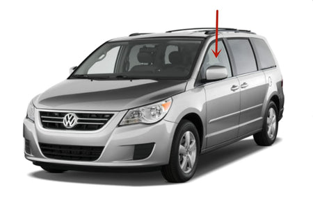 Driver Left Side Front Door Window Door Glass Compatible with Volkswagen Routan Mini Van 2009-2012 Models/Ram Tradesman Cargo Van 2012-2015 Models
