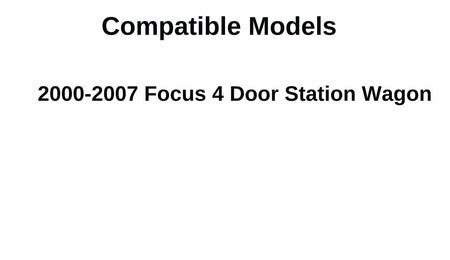 Heated W/Wiper Hole Style Back Window Back Glass Compatible with Ford Focus 2000-2007 4 Door Station Wagon Models