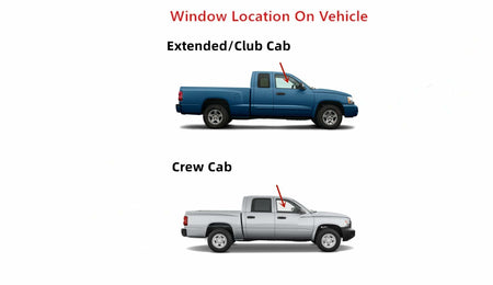 Passenger Right Side Front Door Window Door Glass Compatible with Mitsubishi Raider 2006-2010 Models