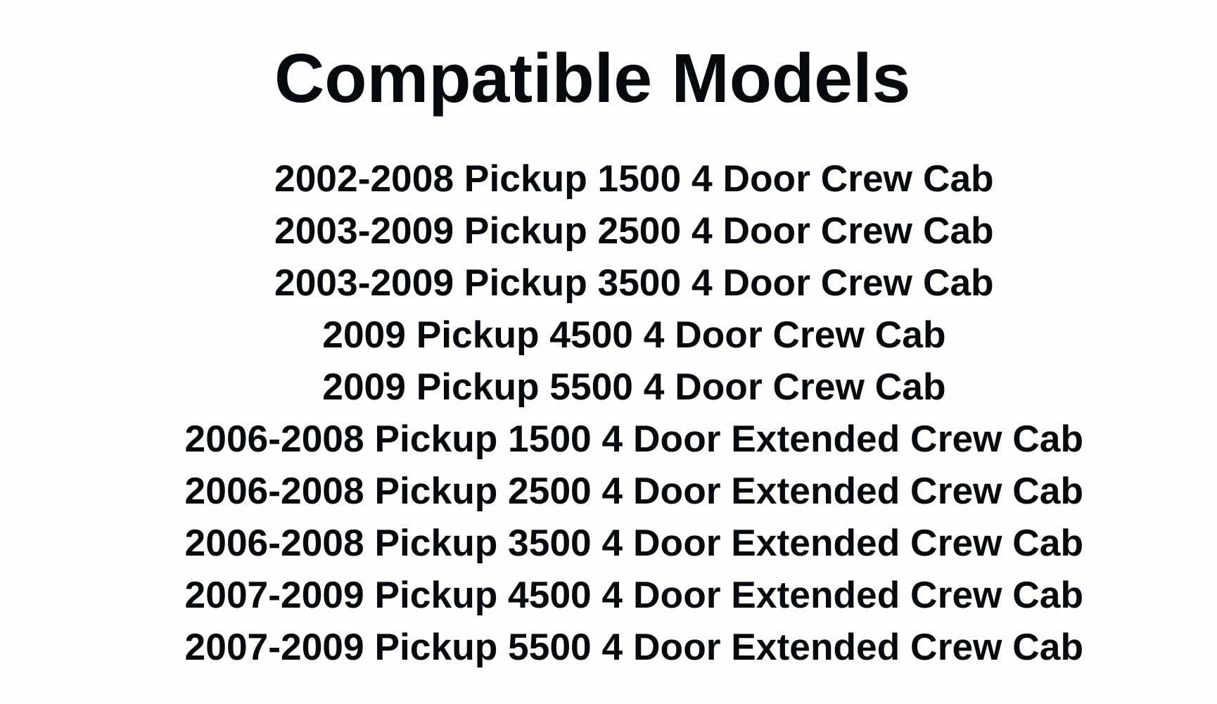Tempered Driver Left Side Front Door Window Door Glass Compatible with Dodge Ram 4 Door Pickup 1500 2002-2008 Models/2500 3500 4500 5500 2003-2009 Models