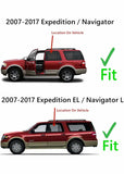 Driver Left Side Rear Door Window Door Glass Compatible with Ford Expedition/Lincoln Navigator 2007-2017 Models