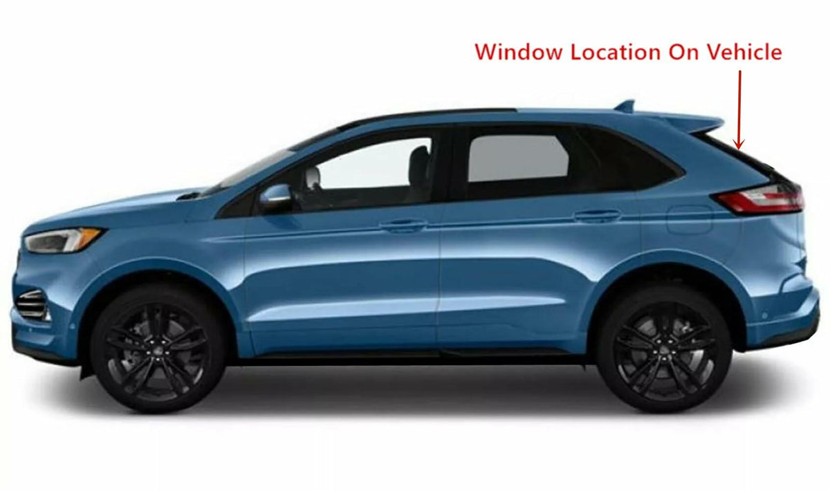 Privacy Heated with Antenna Style Back Tailgate Window Back Glass Compatible with Ford Edge 2015-2024 Models