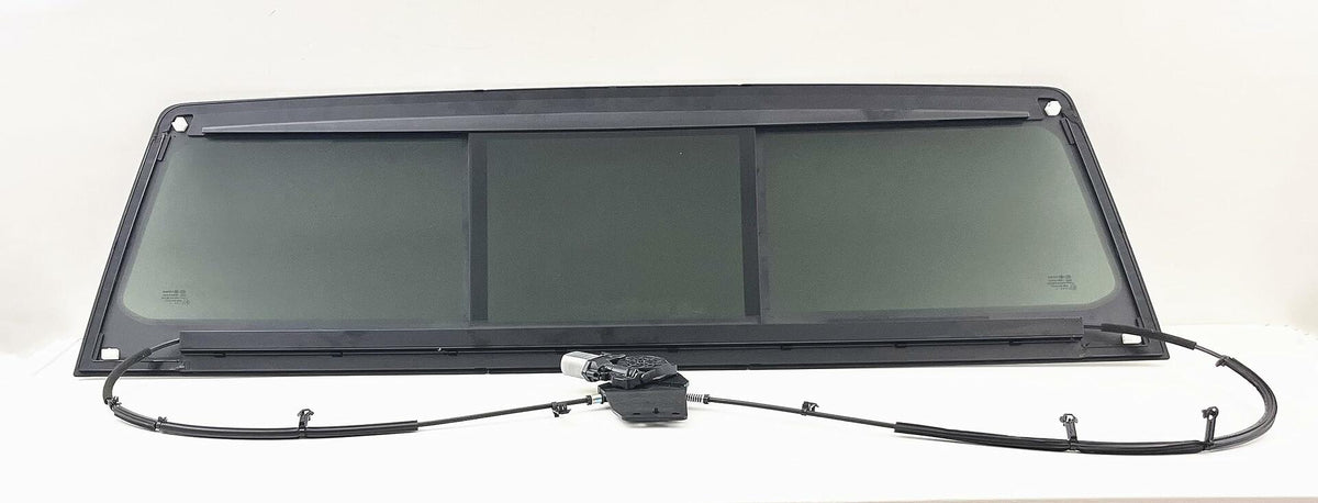 Power Back Slider Window Back Glass Compatible with Ram Pickup 1500 2019-2024 4 Door Models (Not For 1500-Classic)