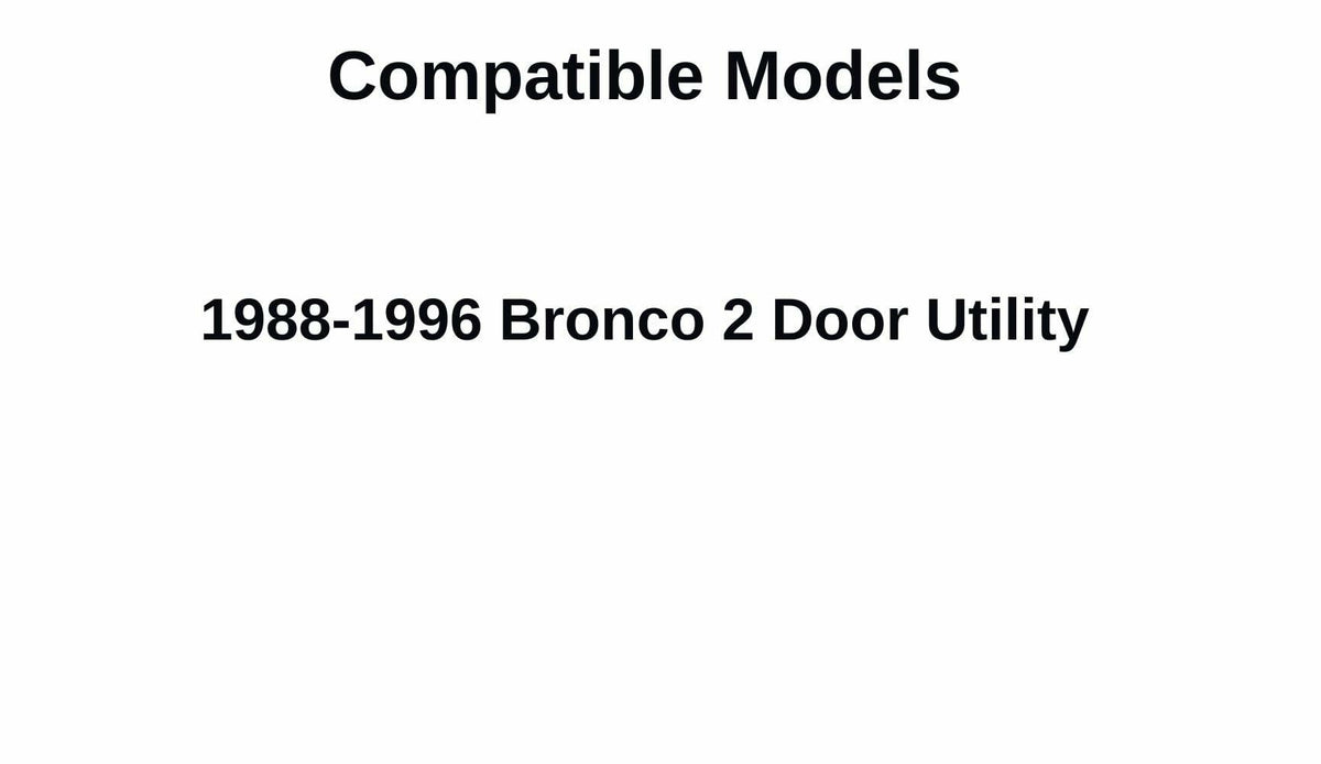 Power Drop Down Heated Back Window Back Glass Compatible with Ford Bronco 1988-1996 Models