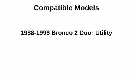 Power Drop Down Heated Back Window Back Glass Compatible with Ford Bronco 1988-1996 Models
