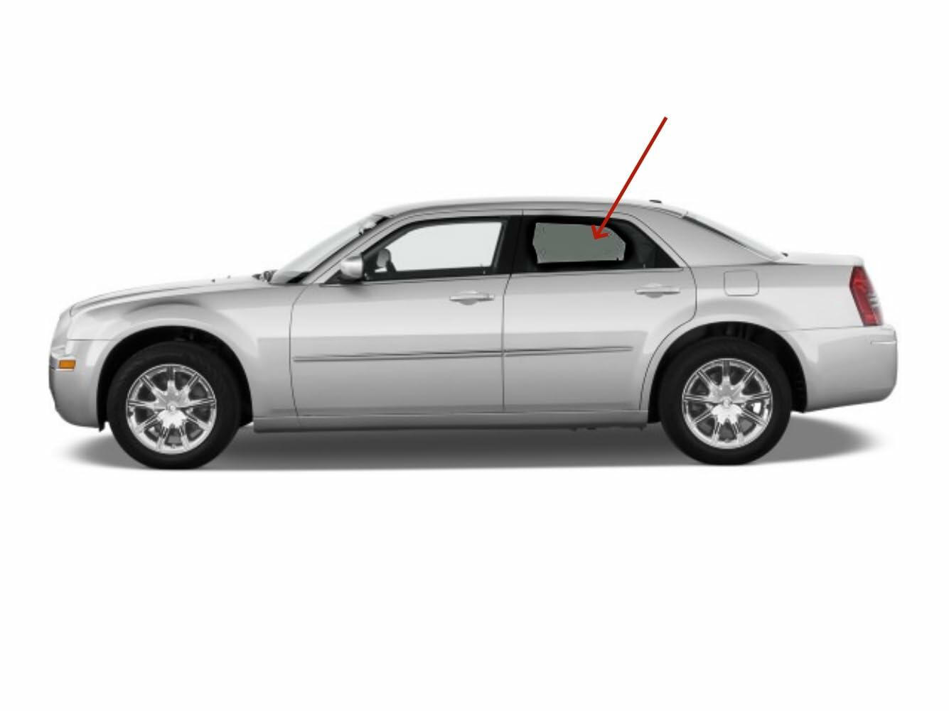 Privacy Driver Left Side Rear Door Window Door Glass Compatible with Chrysler 300/Dodge Magnum 2005-2010 Models