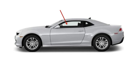 Driver Left Side Door Window Door Glass Compatible with Chevrolet Camaro 2 Door Coupe 2010-2015 Models